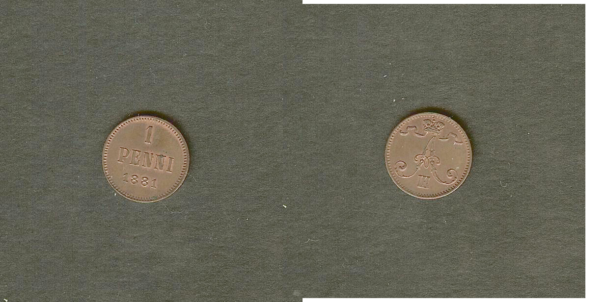 Finland 1 penni 1881 Unc